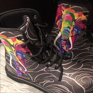 Elephant Print Boots